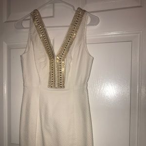 Lilly Pulitzer White Beaded dress- Gorgeous!! 00